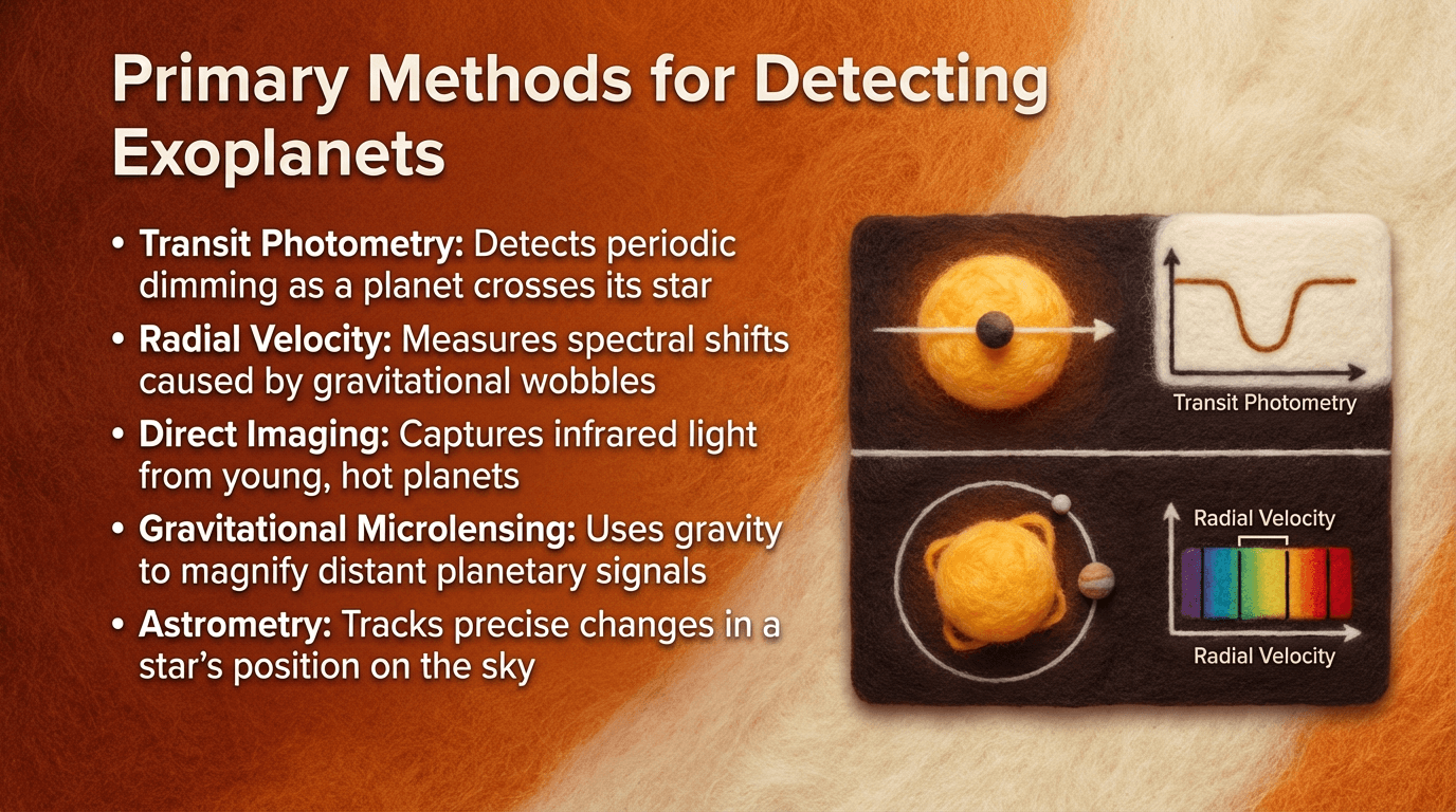 Primary Methods for Detecting Exoplanets