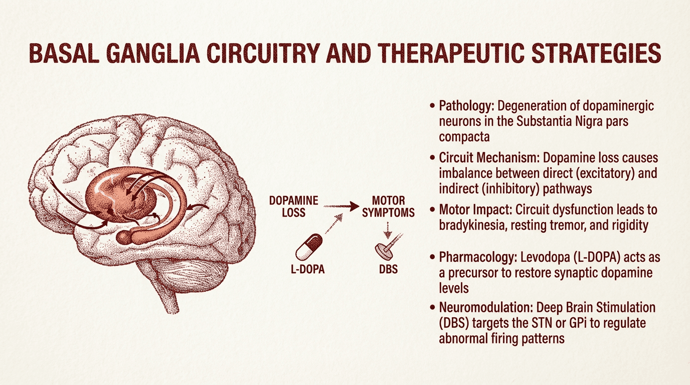 Basal Ganglia Circuitry and Therapeutic Strategies