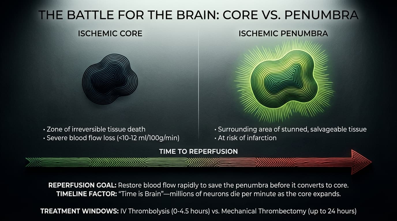 The Battle for the Brain: Core vs. Penumbra