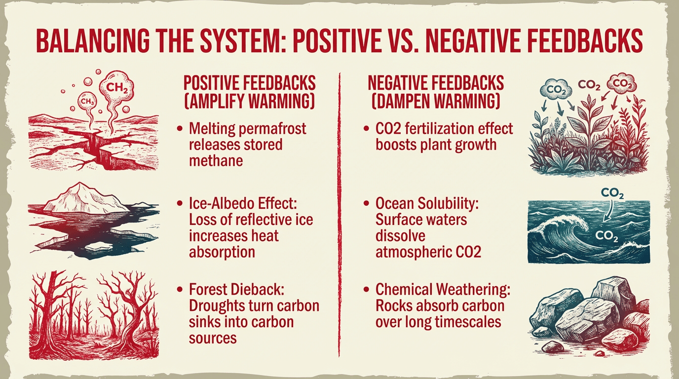 Balancing the System: Positive vs. Negative Feedbacks