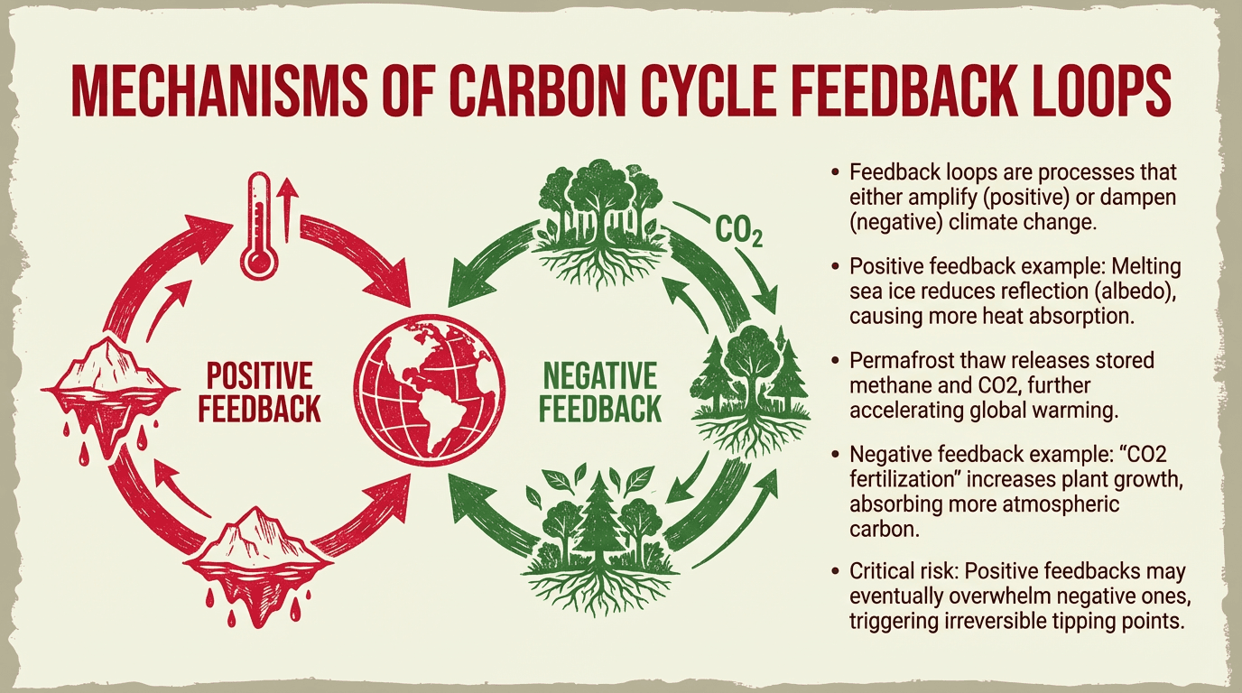 Mechanisms of Carbon Cycle Feedback Loops