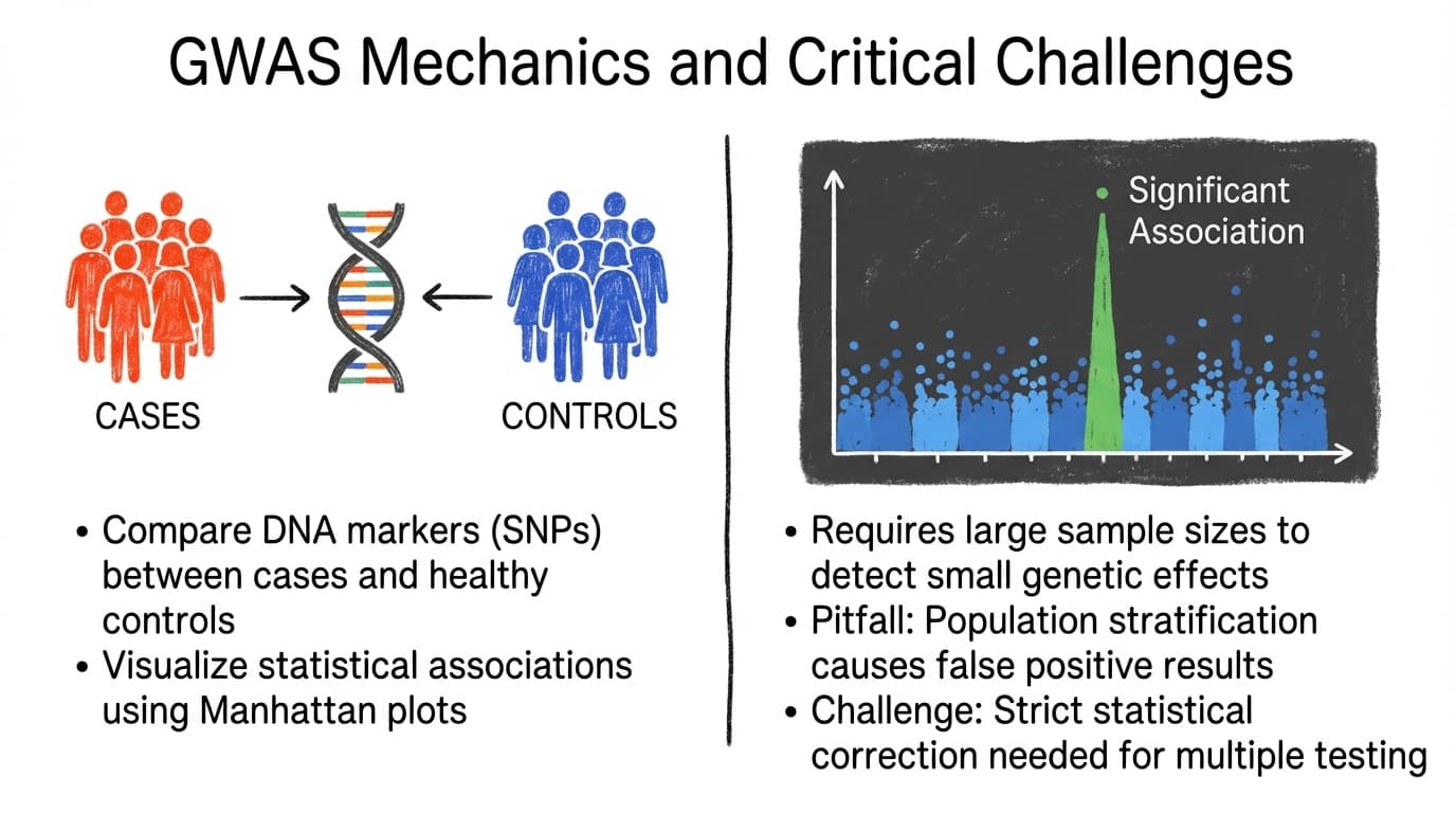 GWAS Mechanics and Critical Challenges