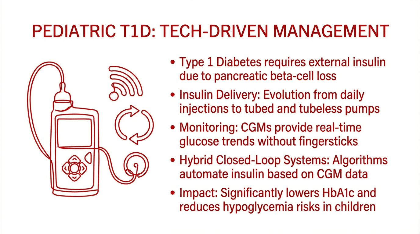 Pediatric T1D: Tech-Driven Management