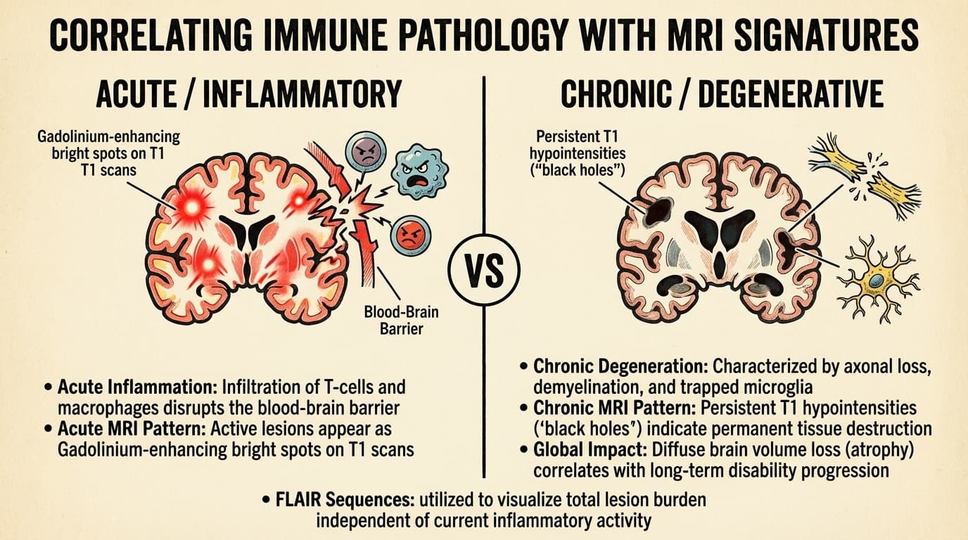 Correlating Immune Pathology with MRI Signatures